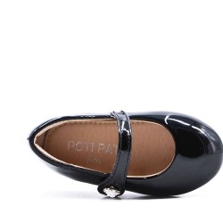 Ballerine fille en simili cuir 