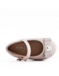 Ballerine fille en simili cuir 