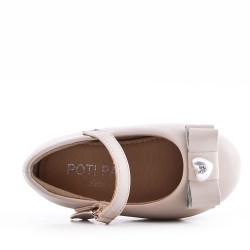 Ballerine fille en simili cuir 