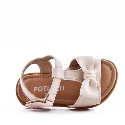 Sandale fille en simili cuir