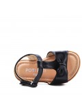 Sandale fille en simili cuir