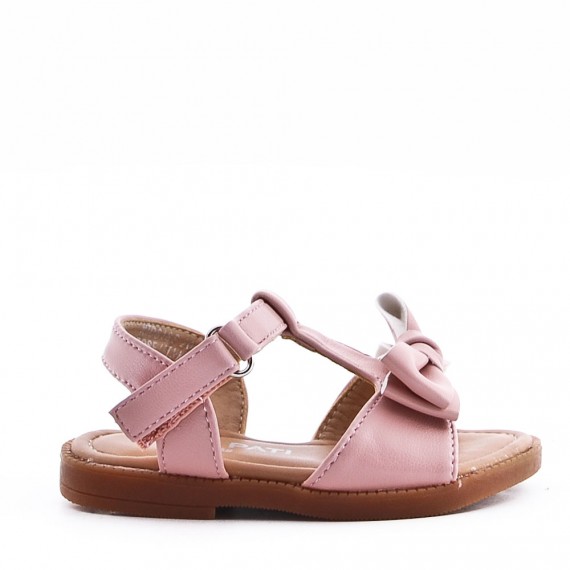 Girl's faux leather sandal