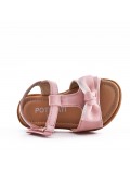 Girl's faux leather sandal