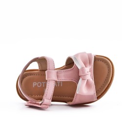 Sandale fille en simili cuir