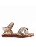 Sandale fille en simili cuir