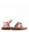 Sandale fille en simili cuir