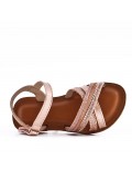 Sandale fille en simili cuir