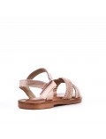 Sandale fille en simili cuir