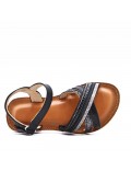 Sandale fille en simili cuir