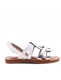 Sandale fille en simili cuir