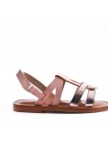 Sandale fille en simili cuir