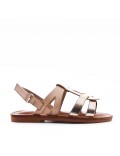 Sandale fille en simili cuir