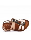 Sandale fille en simili cuir