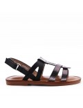 Sandale fille en simili cuir