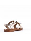 Sandale fille en simili cuir