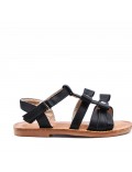 Sandale fille en simili cuir