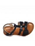 Sandale fille en simili cuir