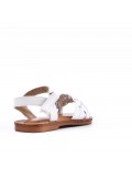 Sandale fille en simili cuir