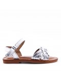 Girl's faux leather sandal