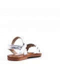 Girl's faux leather sandal