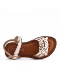 Sandale fille en simili cuir