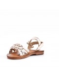 Girl's faux leather sandal