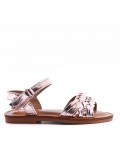 Sandale fille en simili cuir