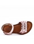 Sandale fille en simili cuir