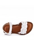 Sandale fille en simili cuir