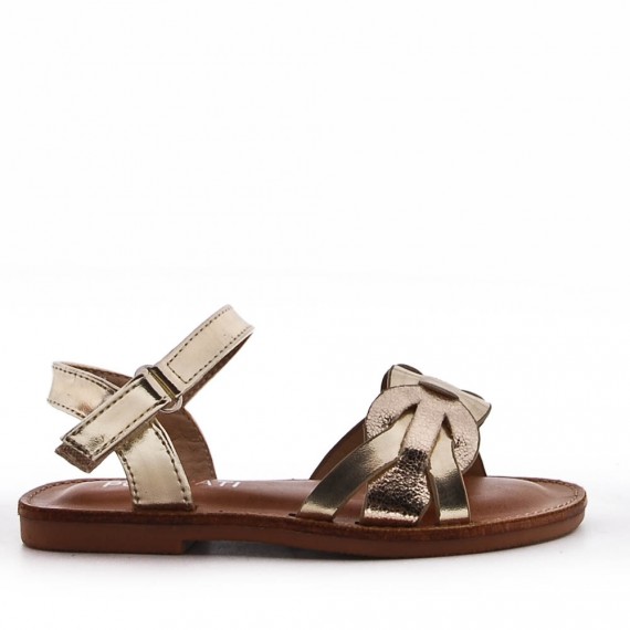 Sandale fille en simili cuir