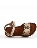 Sandale fille en simili cuir