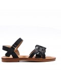 Sandale fille en simili cuir