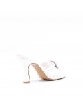 Faux leather heeled sandal