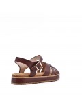 faux leather platform sandal