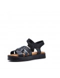 faux leather platform sandal