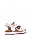 faux leather platform sandal