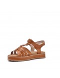 faux leather platform sandal