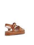 faux leather platform sandal