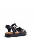 faux leather platform sandal