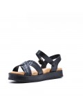 faux leather platform sandal