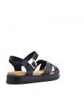 faux leather platform sandal