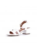 Faux leather heeled sandal