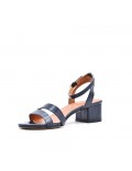 Faux leather heeled sandal