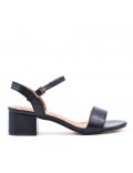 Faux leather heeled sandal