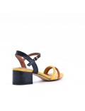 Faux leather heeled sandal