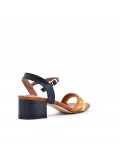 Faux leather heeled sandal