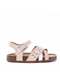 Sandale fille en simili cuir