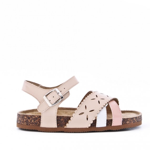 Sandale fille en simili cuir