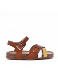 Sandale fille en simili cuir