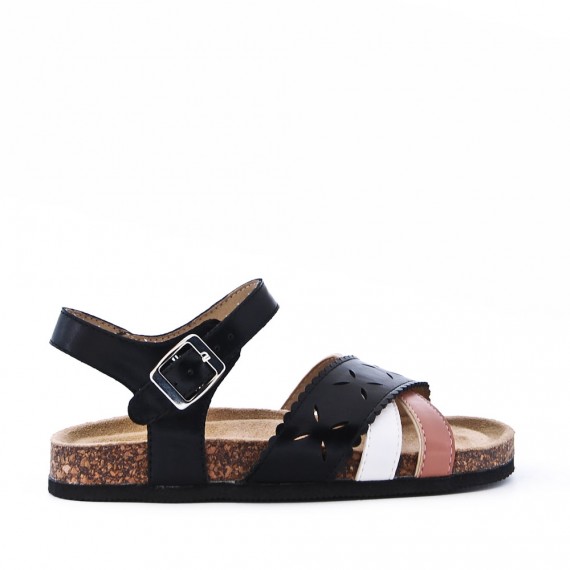 Sandale fille en simili cuir